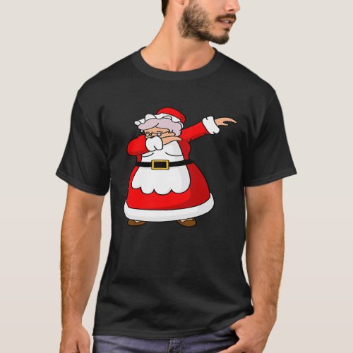 Christmas Mrs Claus Holiday Dabbing Mrs Claus T_Shirt