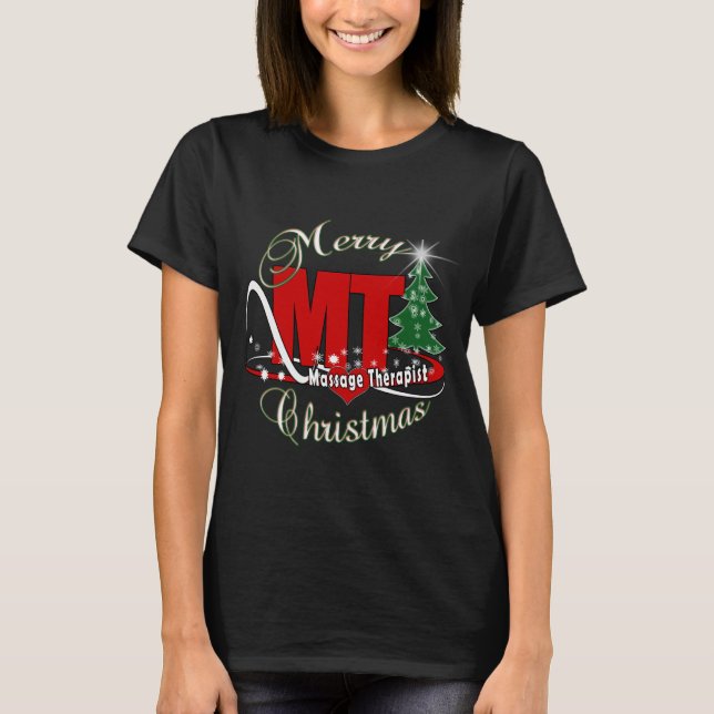 CHRISTMAS MT  Massage Therapist T-Shirt (Front)