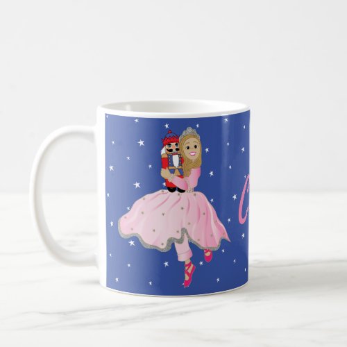 Christmas Mug 11 oz Nutcracker Ballerina Stars