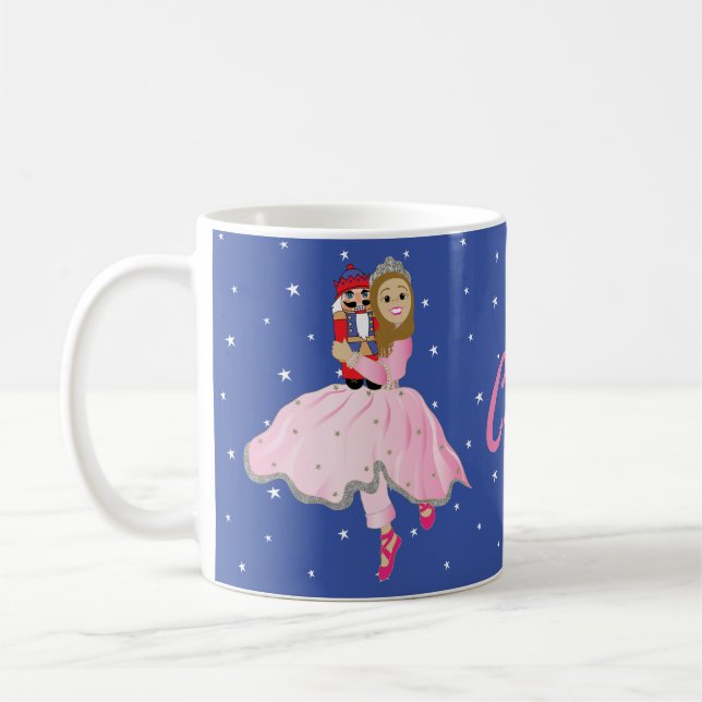 Christmas Mug 11 oz. Nutcracker Lt Brwn Hair (Left)