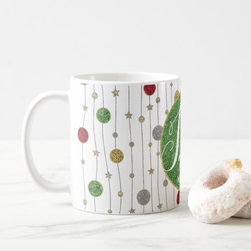 Christmas Mug 11 oz Ornaments and Stars