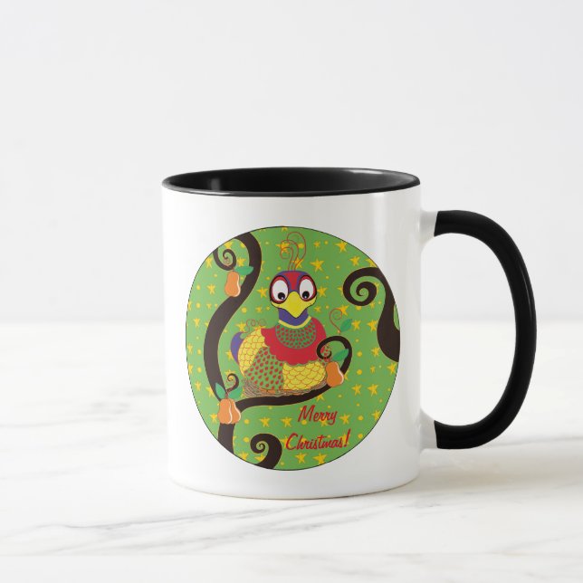 Christmas Mug 11 oz. Partridge Personalize (Right)