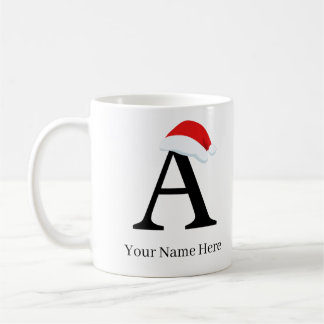 Christmas Mug “A” Initial