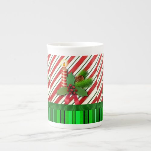 Christmas Mug Christmas Candle Bone China Mug