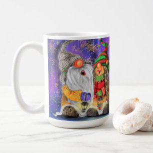 Christmas Mug Couple Gnomes Singing Happy