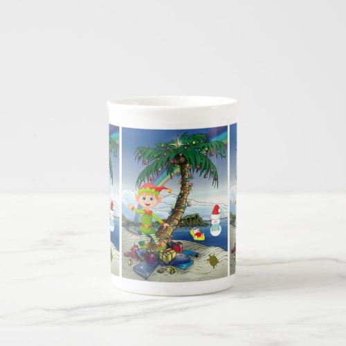 Christmas Mug Elf Merry Christmas Bone China Mug