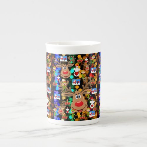 Christmas Mug Elf Merry Christmas Bone China Mug