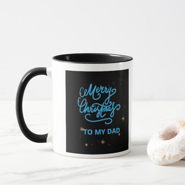 Christmas Mug for Dad – Festive Holiday Gift (With Donut)