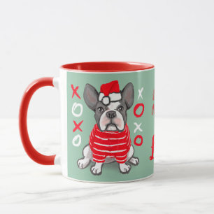 Christmas mug French bulldog fun customizable 