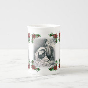 Christmas Mug, Jesus Christ Bone China Mug