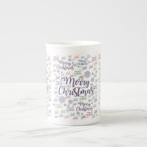 Christmas Mug Merry Christmas Bone China Mug