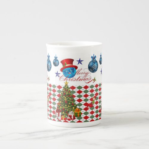 Christmas Mug Merry Christmas Bone China Mug