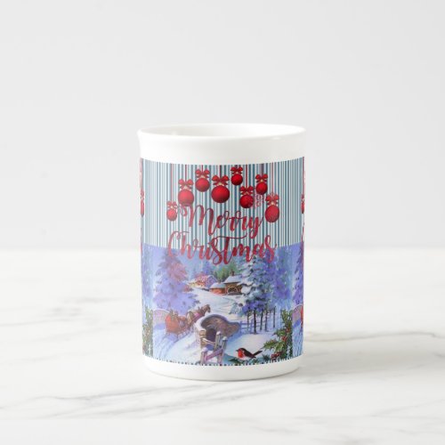 Christmas Mug Merry Christmas Bone China Mug