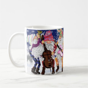 Christmas Mug Musical Gnomes Band - Fun