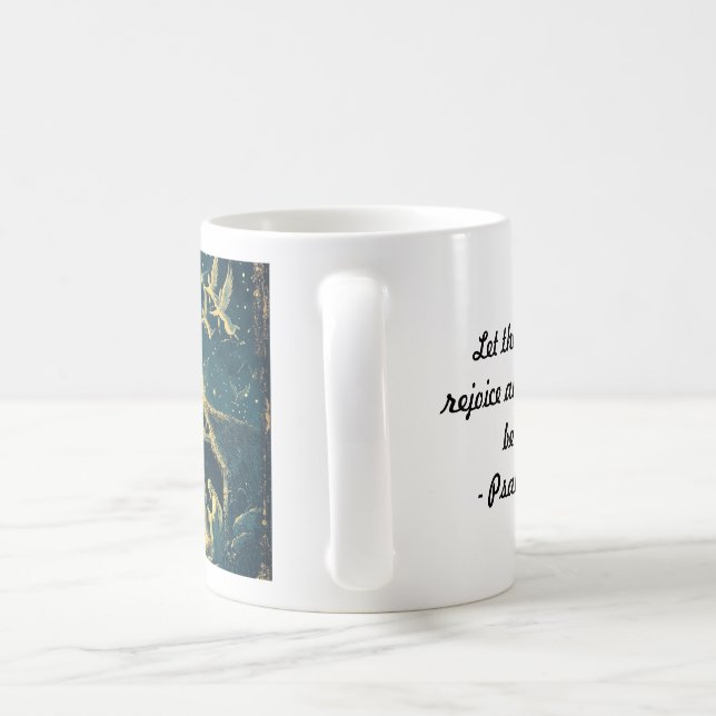 Christmas Mug - Psalm 96:11 - Manger Scene (Handle)