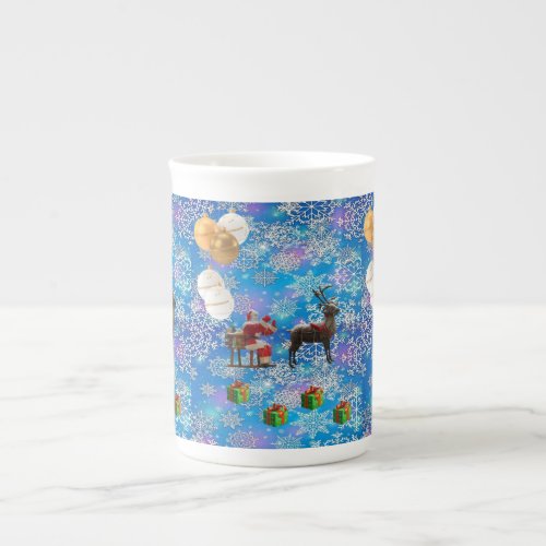 Christmas Mug Santa Bone China Mug