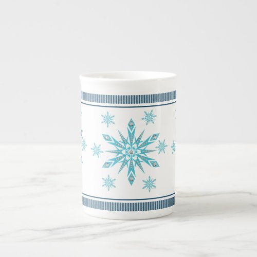 Christmas Mug Snowflake Bone China Mug