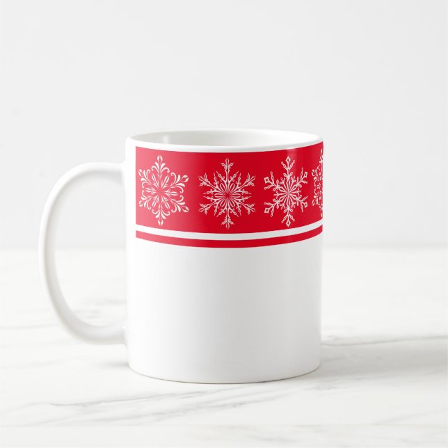 Christmas Mug-Snowflakes Coffee Mug (Left)