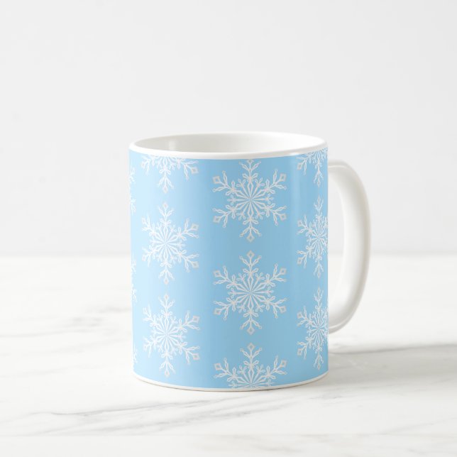 Christmas Mug-Snowflakes Coffee Mug (Front Right)