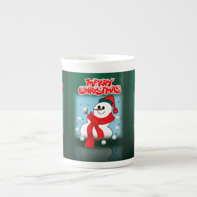 Christmas Mug Snowman, Merry Christmas (Front)
