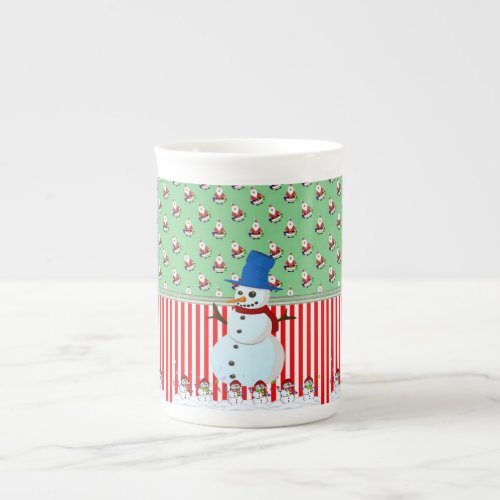 Christmas Mug Snowman Merry Christmas Bone China Mug