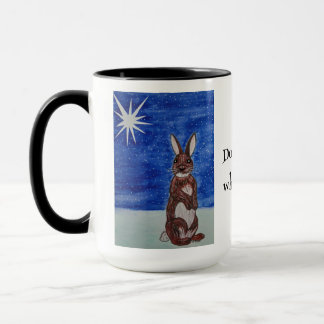 Christmas mug with bunny
