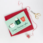 Christmas Mugs Holiday Card<br><div class="desc">This card features cute illustrated holiday mugs to give a warm hug to friends and family.</div>