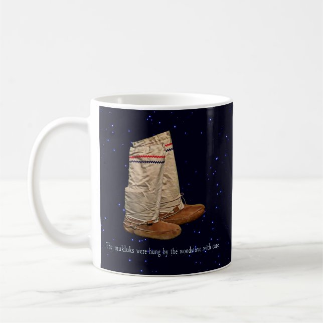 Christmas Mukluks Coffee Mug (Left)
