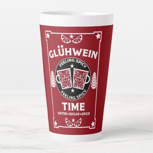 Christmas Mulled Red Wine Glhwein    Latte Mug