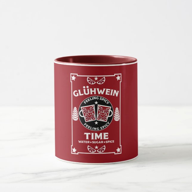 Christmas Mulled Red Wine Glühwein  Mug (Center)