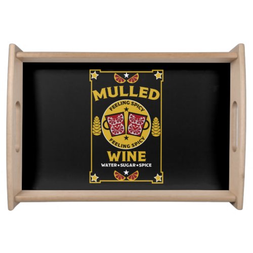 Christmas Mulled Red Wine  Serving Tray