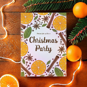 Christmas mulled wine spicy  invitation