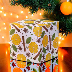 Christmas mulled wine spicy white favor boxes