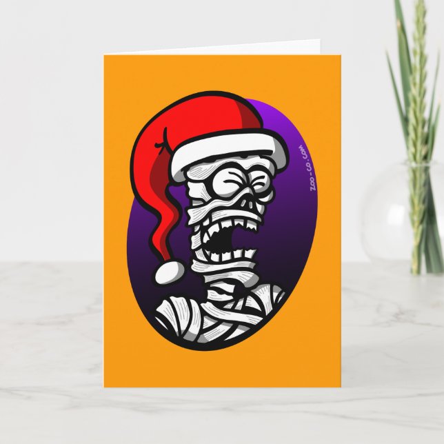 Christmas Mummy Holiday Card (Front)