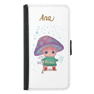christmas mushroom samsung galaxy s5 wallet case