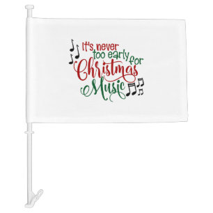 Christmas Music Car Flag
