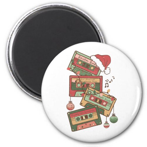 Christmas Music Cassette Tapes Magnet