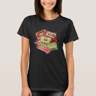 Christmas Music Cassette Tapes Retro Xmas T-Shirt