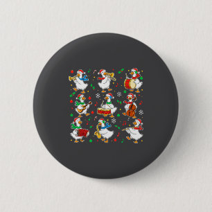 Christmas Music Goose Teacher Shirt, Holiday Music Button
