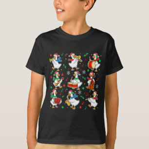 Christmas Music Goose Teacher Shirt, Holiday Music T-Shirt