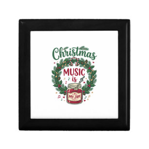 Christmas Music Is Jam Jar Pine Wreath Headphones Gift Box