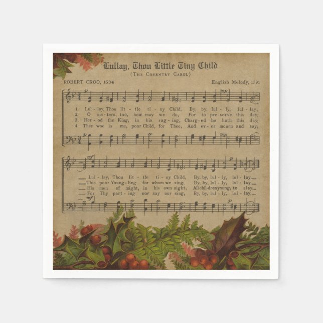 Christmas Music Napkins (Front)