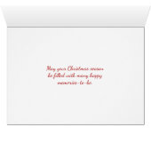 Christmas music with gold snowflakes (Inside Horizontal (Bottom))