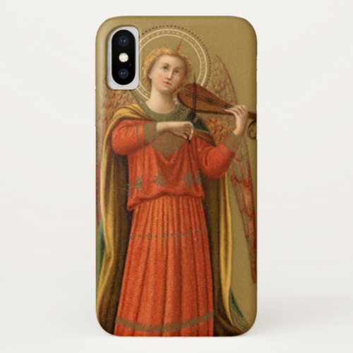 Christmas Musician Angels Vintage Renaissance iPhone X Case