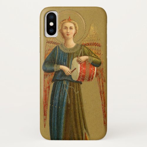 Christmas Musician Angels Vintage Renaissance iPhone X Case