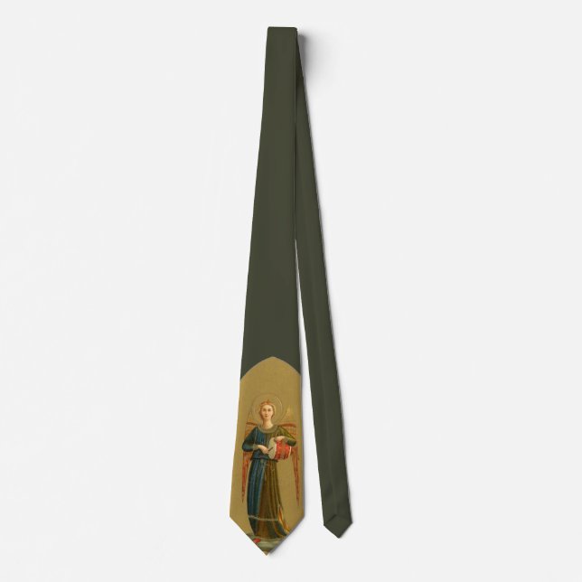 Christmas Musician Angels, Vintage Renaissance Neck Tie (Front)