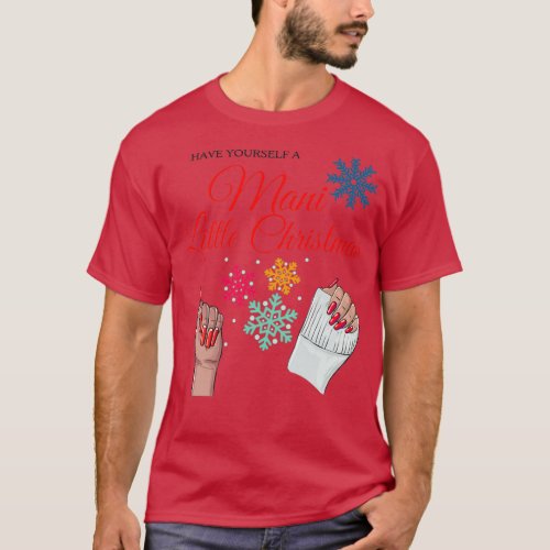 Christmas Nail Design T_Shirt