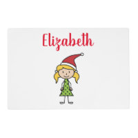 Christmas Name Kids Girl Character Custom