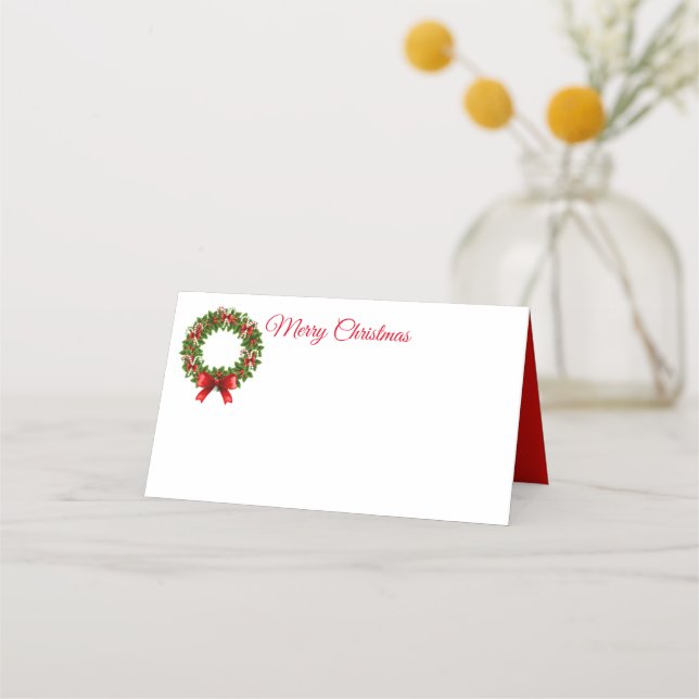 Christmas Name Place Card (Front)