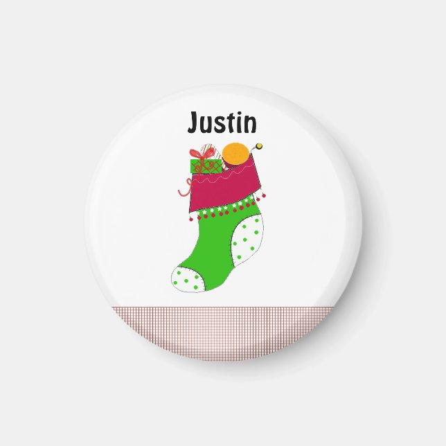 Christmas Name Tags Magnet (Front)